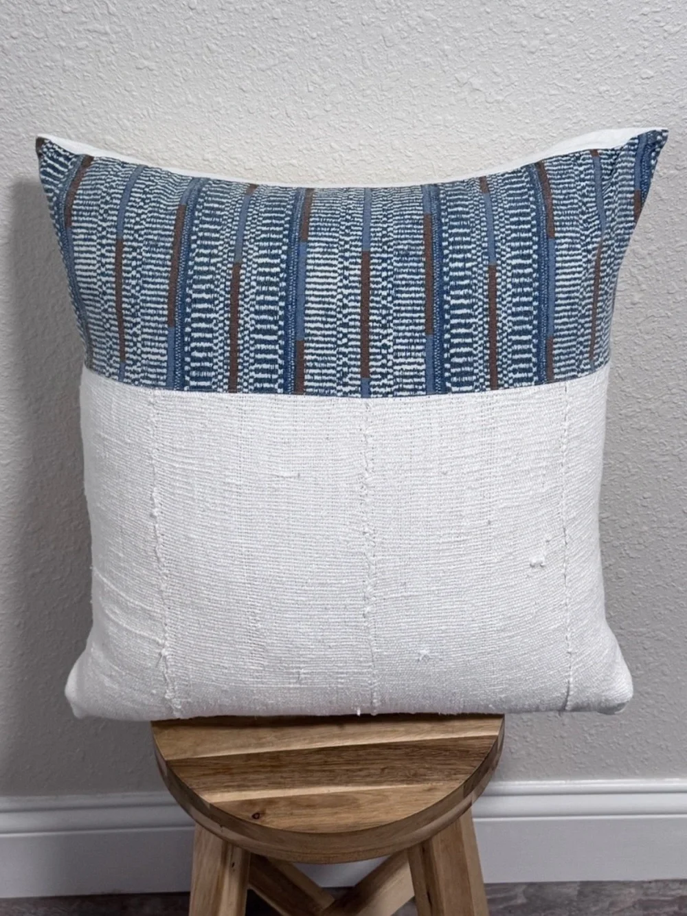 Townsend Rowe Home Dylan 20x20 Mud Cloth Pillow Cover EUC